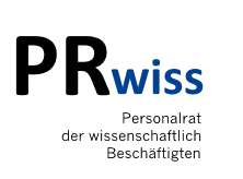 PRwiss-Logo Personalrat der wissenschaftlich Beschäftigten de